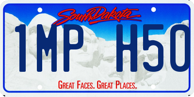 SD license plate 1MPH50
