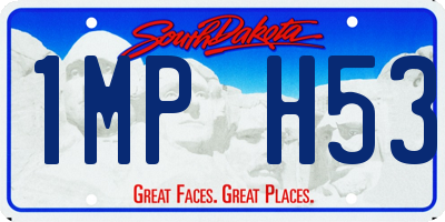 SD license plate 1MPH53