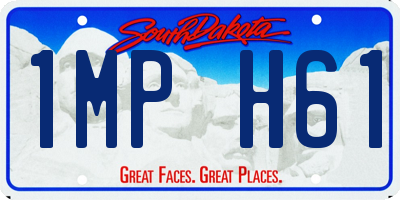 SD license plate 1MPH61