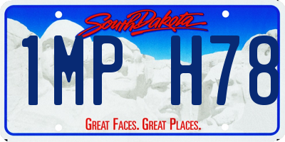 SD license plate 1MPH78