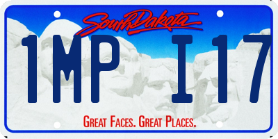 SD license plate 1MPI17