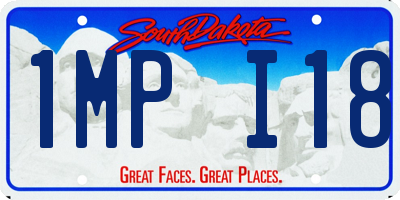 SD license plate 1MPI18
