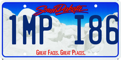 SD license plate 1MPI86