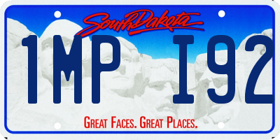 SD license plate 1MPI92