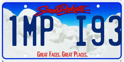 SD license plate 1MPI93