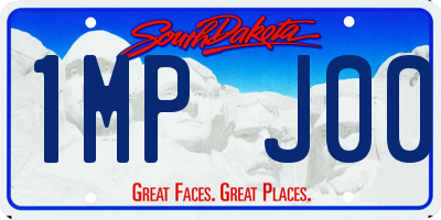 SD license plate 1MPJ00