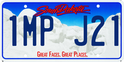 SD license plate 1MPJ21