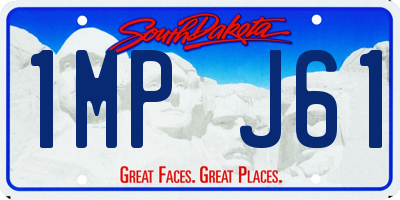 SD license plate 1MPJ61