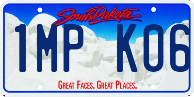 SD license plate 1MPK06