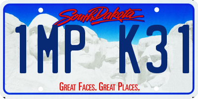SD license plate 1MPK31