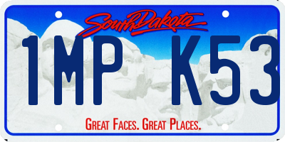 SD license plate 1MPK53