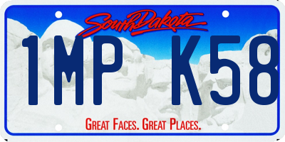 SD license plate 1MPK58