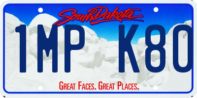 SD license plate 1MPK80