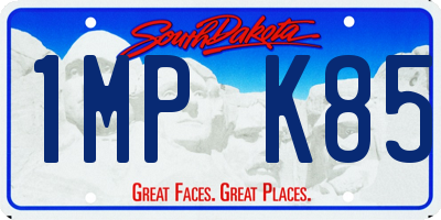 SD license plate 1MPK85