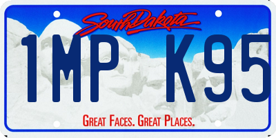 SD license plate 1MPK95