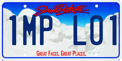 SD license plate 1MPL01