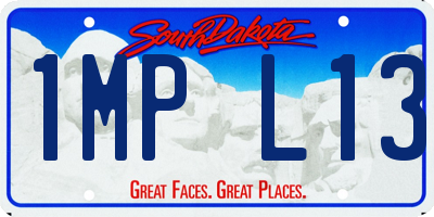 SD license plate 1MPL13
