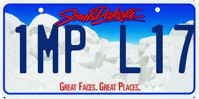 SD license plate 1MPL17