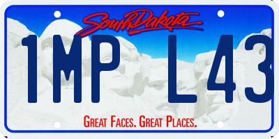 SD license plate 1MPL43