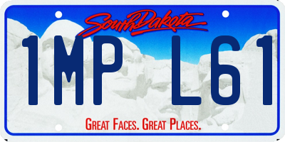 SD license plate 1MPL61