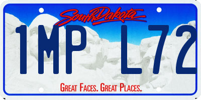 SD license plate 1MPL72