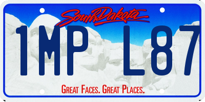 SD license plate 1MPL87