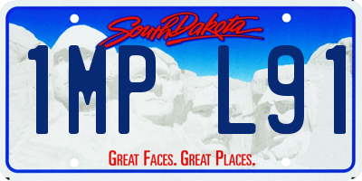 SD license plate 1MPL91