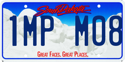 SD license plate 1MPM08