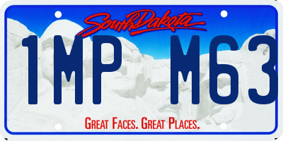SD license plate 1MPM63