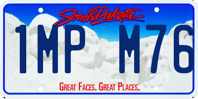 SD license plate 1MPM76