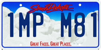 SD license plate 1MPM81