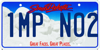 SD license plate 1MPN02