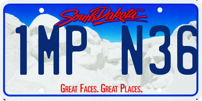 SD license plate 1MPN36