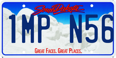 SD license plate 1MPN56