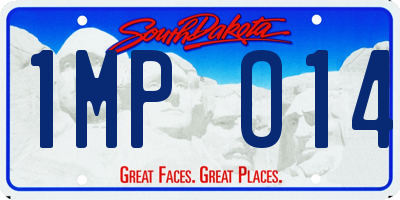 SD license plate 1MPO14