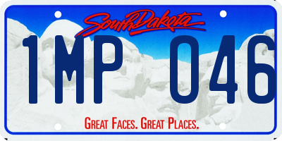 SD license plate 1MPO46