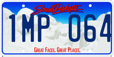 SD license plate 1MPO64