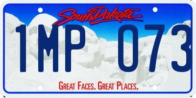 SD license plate 1MPO73