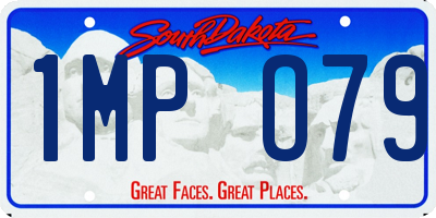 SD license plate 1MPO79