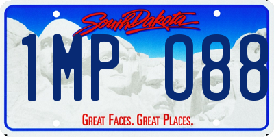 SD license plate 1MPO88