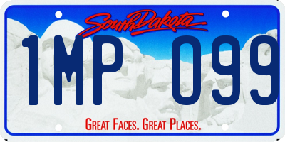SD license plate 1MPO99