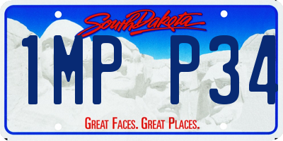 SD license plate 1MPP34