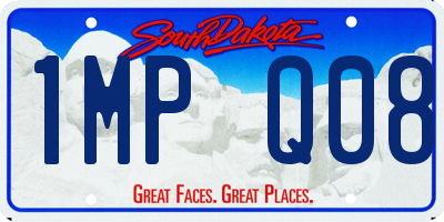 SD license plate 1MPQ08