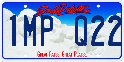 SD license plate 1MPQ22