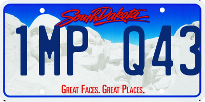 SD license plate 1MPQ43