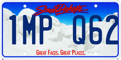 SD license plate 1MPQ62