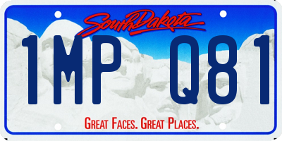 SD license plate 1MPQ81