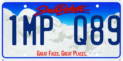 SD license plate 1MPQ89