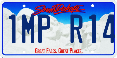 SD license plate 1MPR14