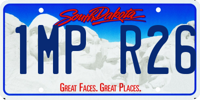 SD license plate 1MPR26